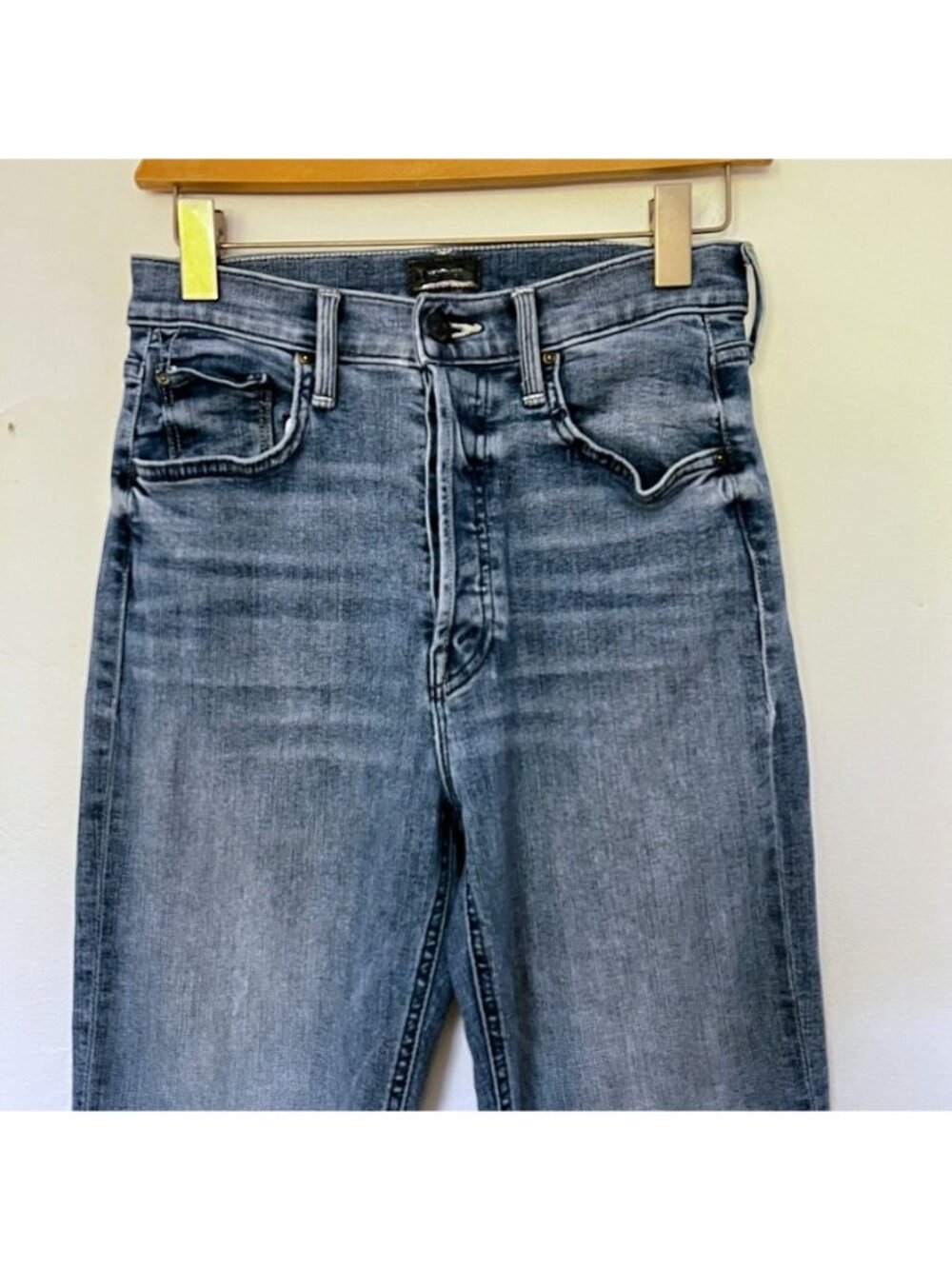 Mother Jeans Women's 27R Tripper Ankle Fray High-Rise Button Fly Raw Hem - Picture 4 of 16